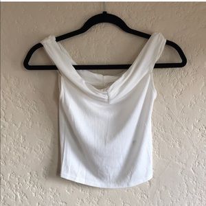 Off shoulder crop top